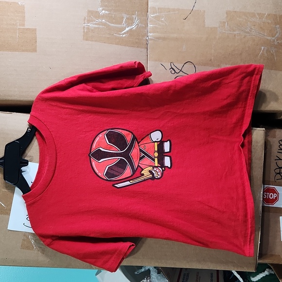 5/$25🌴Power Ranger Red Cotton Small Graphic Tee Shirt - Picture 1 of 3